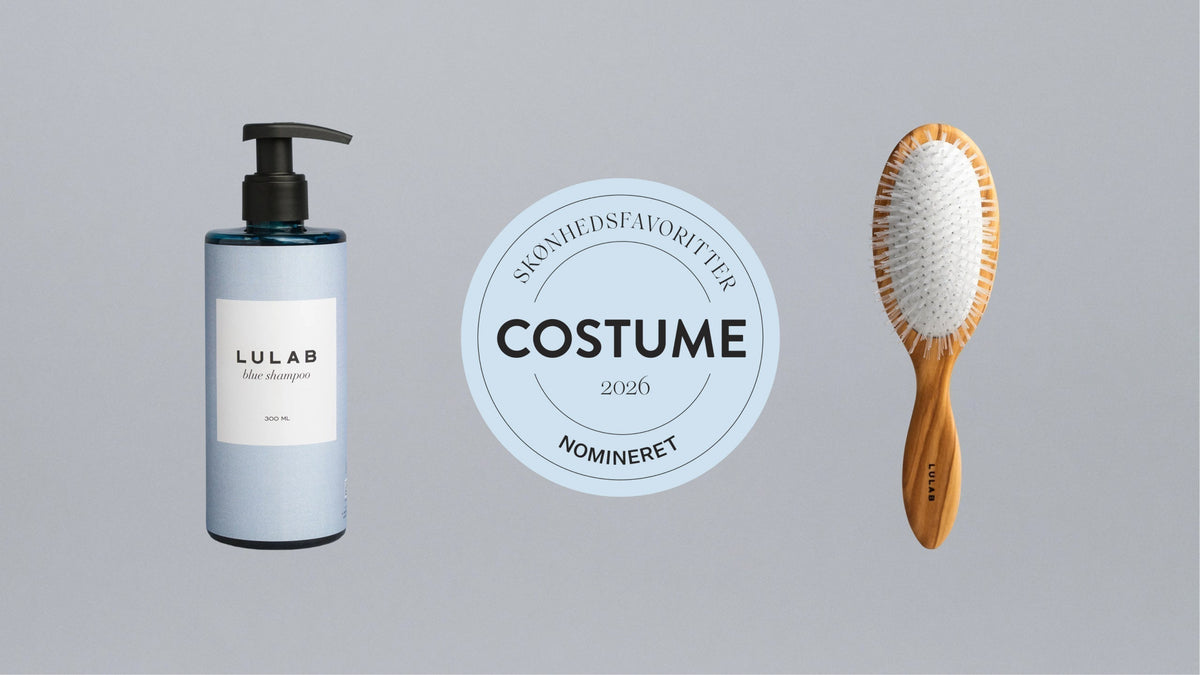 LULAB nomineret til Costume Skønhedsfavoritter 2026 – Blue Shampoo og Detangling Brush No D2