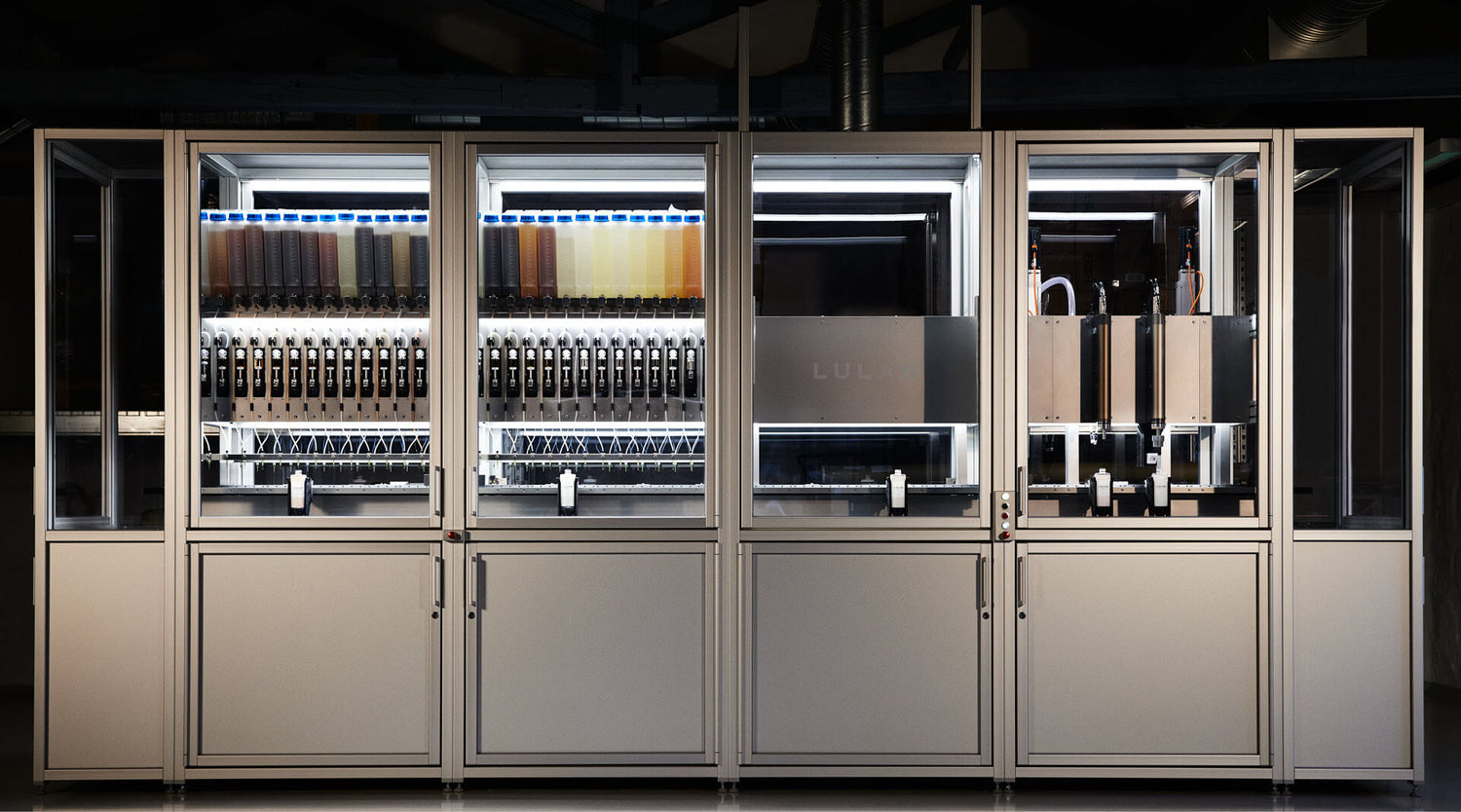 LULABs unikke Polydosing Technology™ gør det muligt at skræddersy hvert eneste produkt