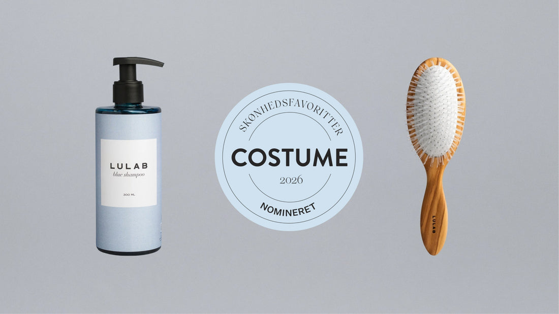 LULAB nomineret til Costume Skønhedsfavoritter 2026 – Blue Shampoo og Detangling Brush No D2
